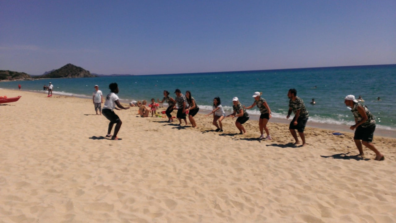 Animationsteam in Aktion Hotel Garden Beach Cala Sinzias