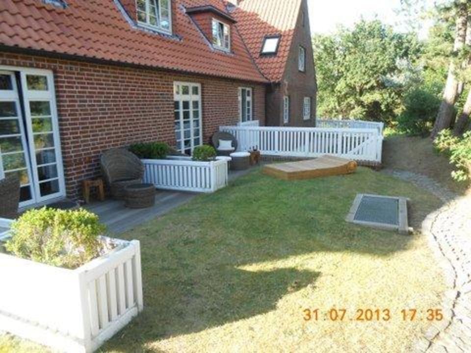 Rückseite des Hauses Lieblingsplatz Strandhotel