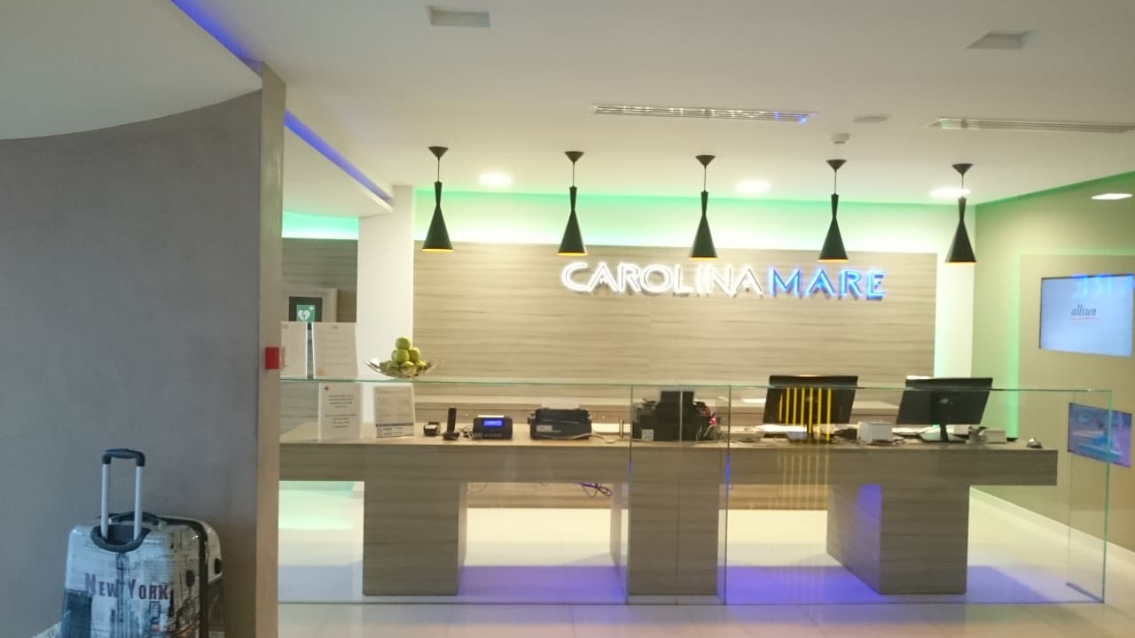 Rezeption allsun Hotel Carolina Mare