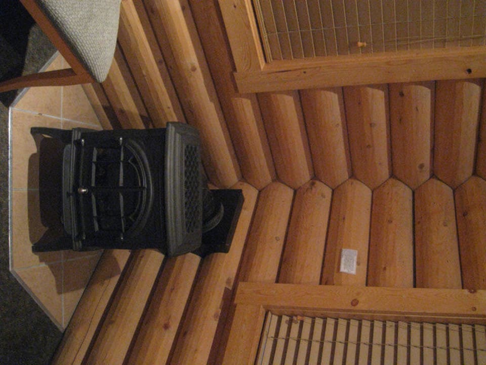 Kamin im Haus Pocahontas Cabins