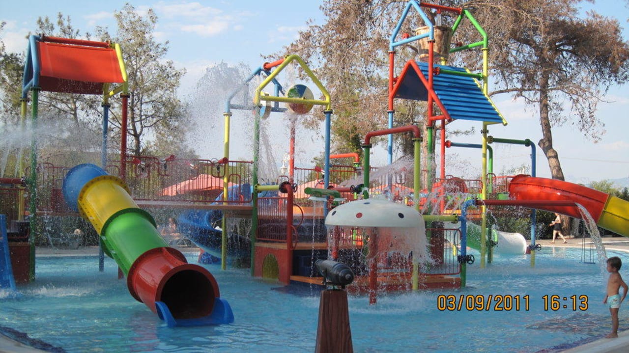Eisiger Aqua-Park niemand im Wasser! Ali Bey Resort Sorgun