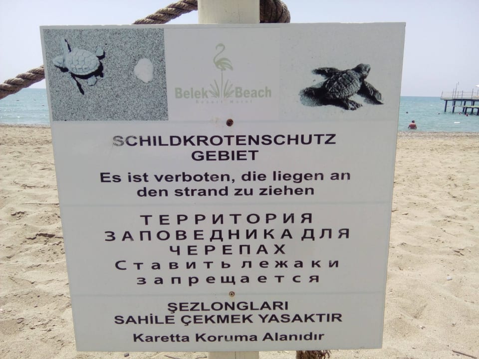 Hinweisschild Belek Beach Resort Hotel