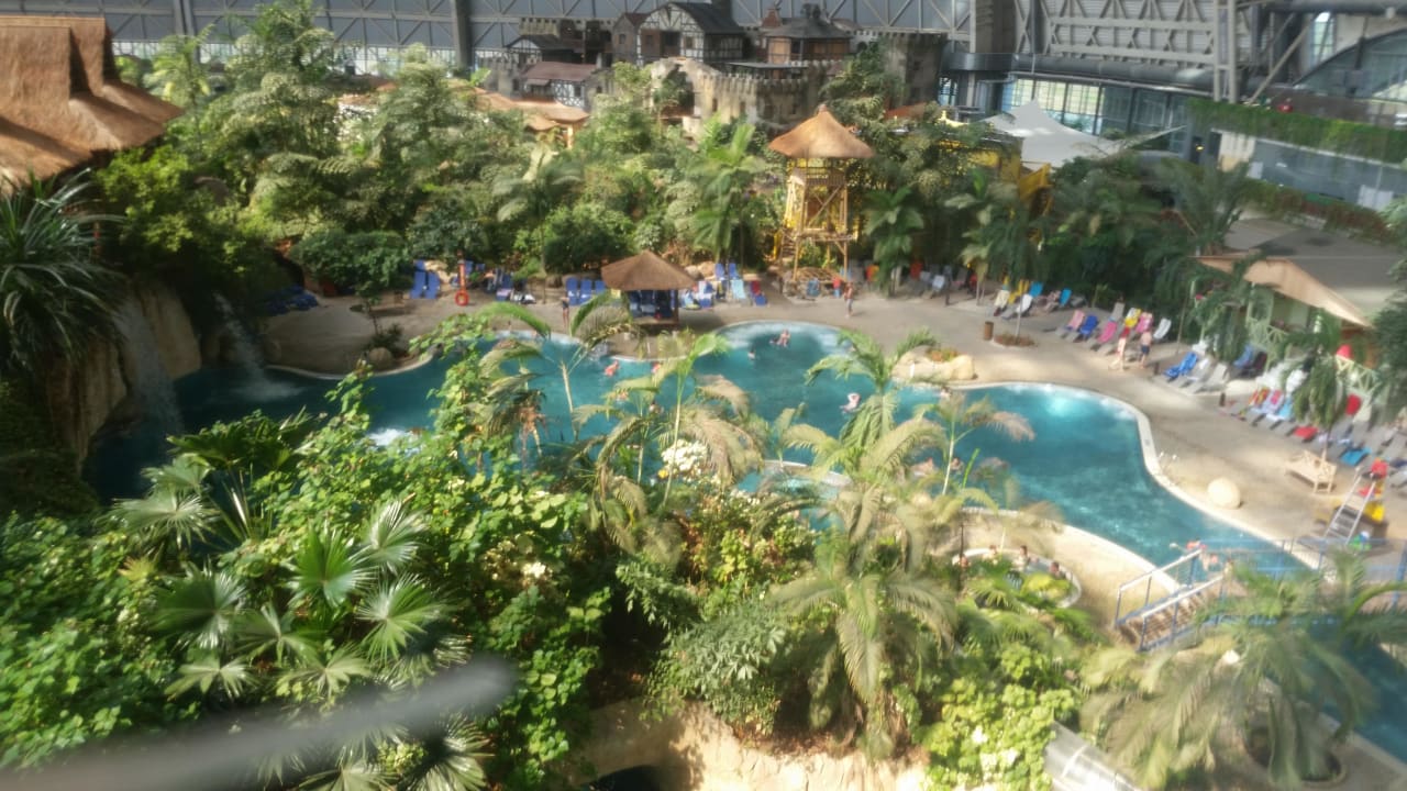 Lagune von oben Tropical Islands Resort