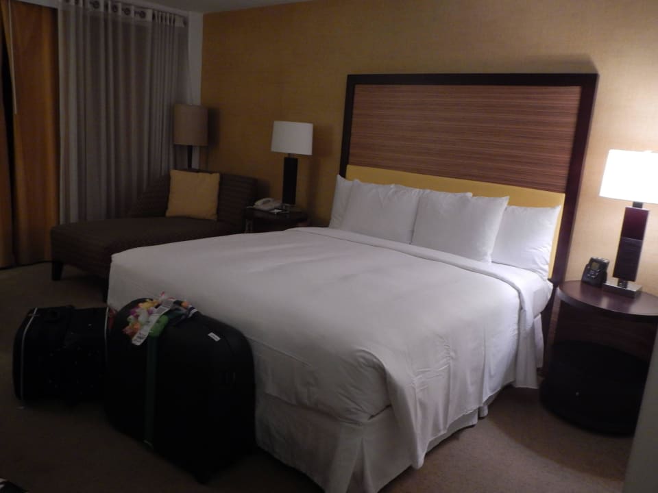 Unser bequemes Bett Hilton Waikiki Beach