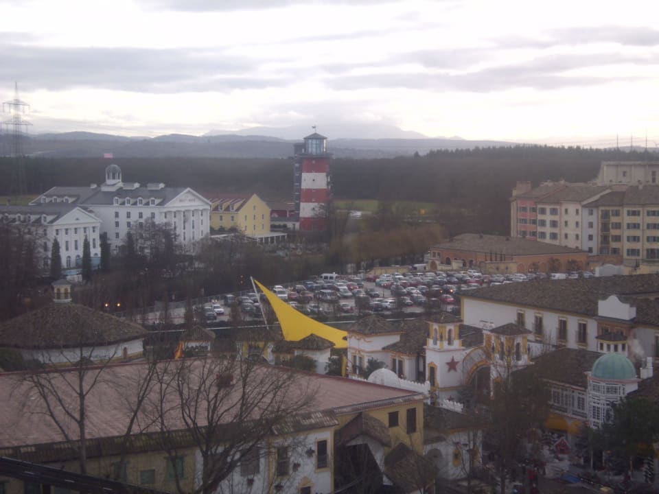 Tolle Aussicht vom Riesenrad  Hotel Bell Rock Europa-Park
