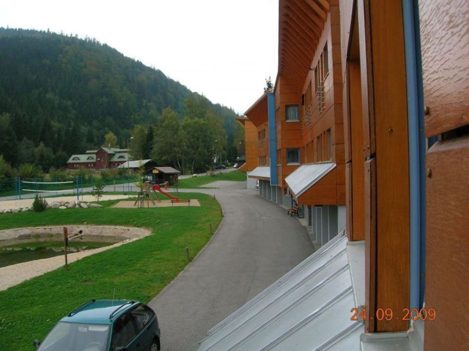 Widok z pawilonu e Hotel Aquapark