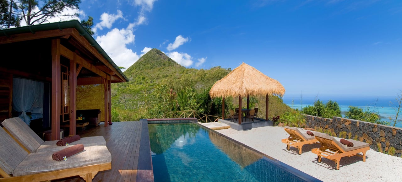 Lakaz Chamarel Seaview Pool Suite "Piton Canot" Lakaz Chamarel Exclusive Lodge