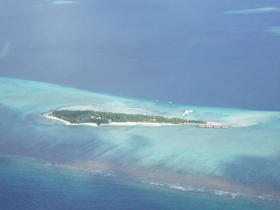 Aussicht vom Wasserflugzeug Adaaran Select Meedhupparu Island Resort - Premium All Inclusive