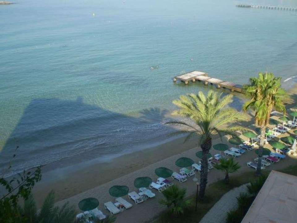 Unser Strand gesehen aus unserem Zimmer Top Hotel