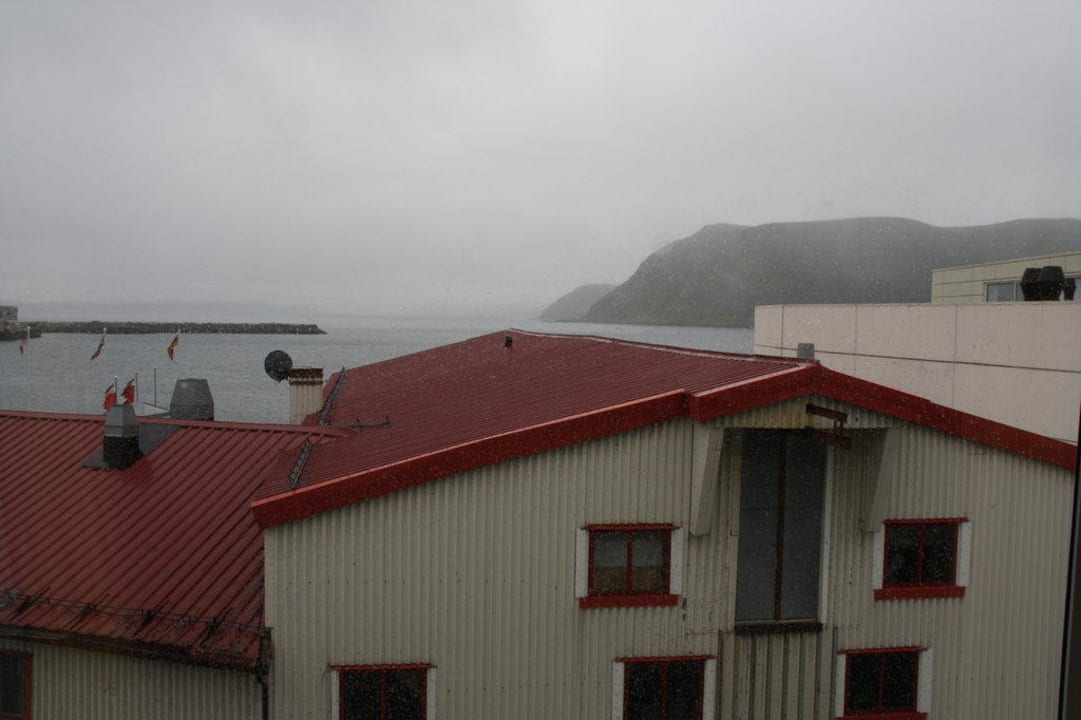 Ausblick vom Schlafzimmer Scandic Honningsvåg