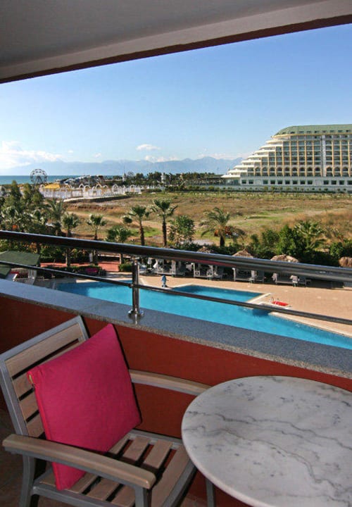Blick aus dem 1.OG Hotel Delphin Palace