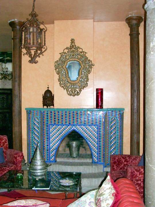 Orientalisches Ambiente in der Eingangshalle Casa Horno del Oro