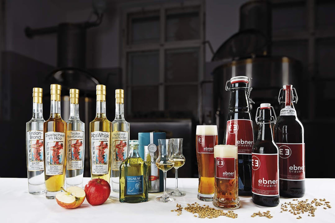 Unsere Biere und Destillate Hotel Gasthof Ebner