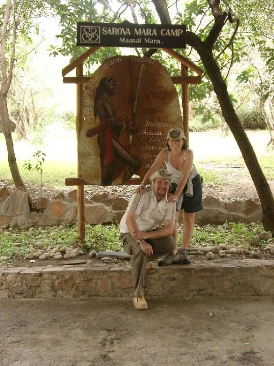 Wir zwei - glücklich Hotel Mara Sarova Camp