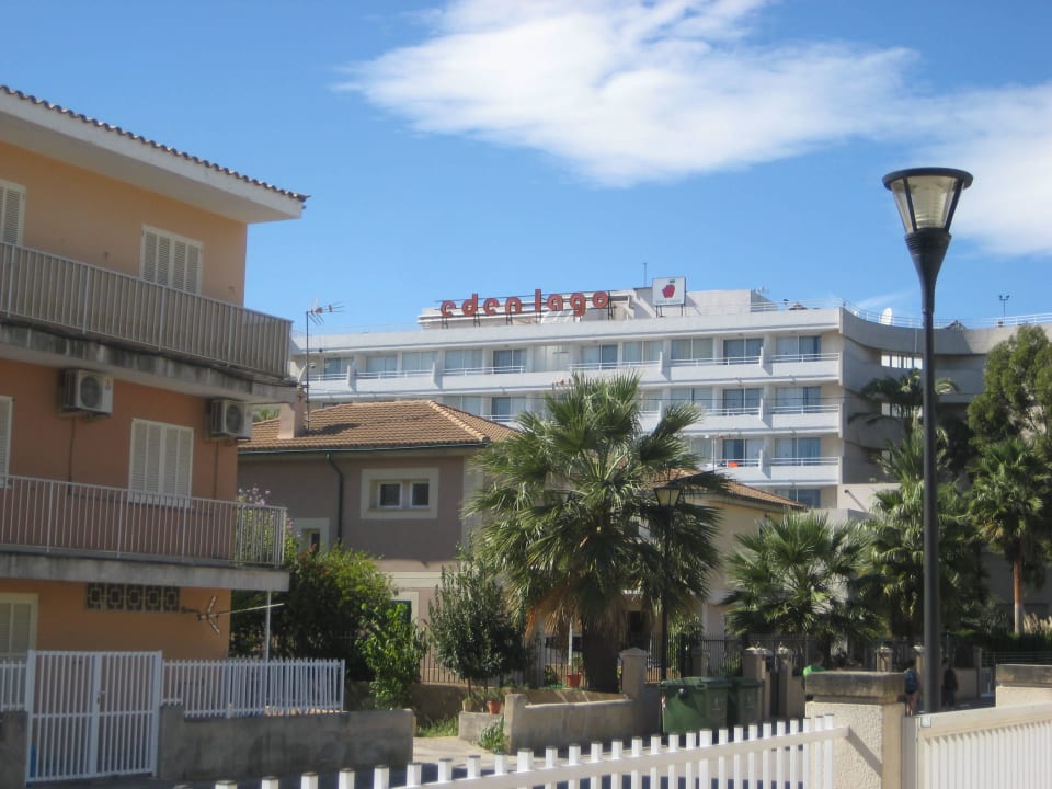 Erster Blick auf das Hotel VIVA Eden Lago