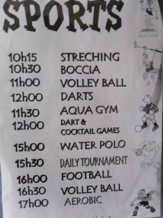 Das Sport-Programm Doreta Beach Resort & Spa