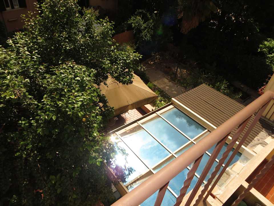 Blick auf die Terrasse vom Hotel Hotel Midi