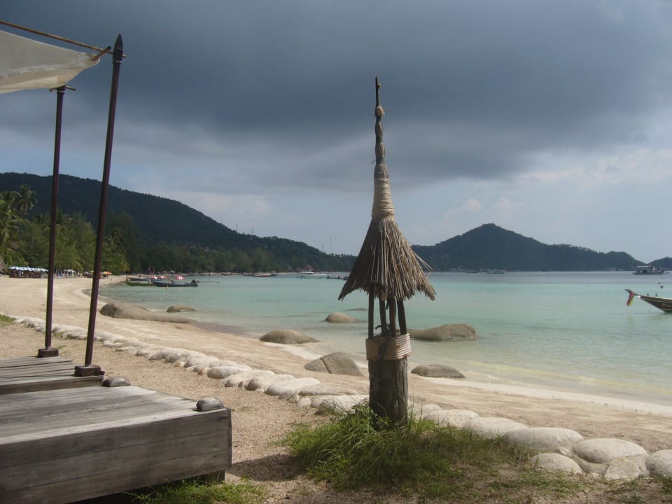 Blick von der Liege auf das Meer Koh Tao Cabana