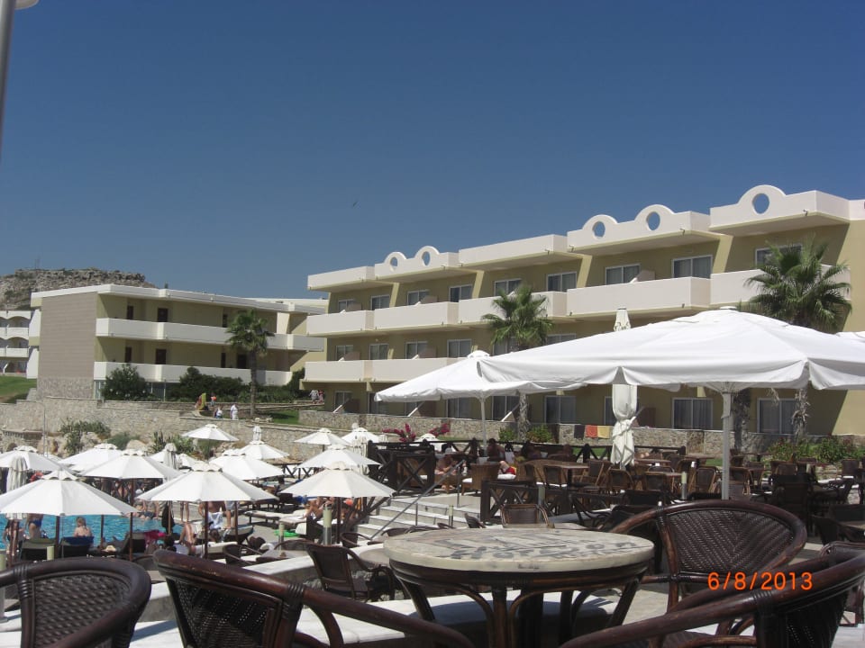Blick vom Restaurant Hotel Kalithea Horizon Royal