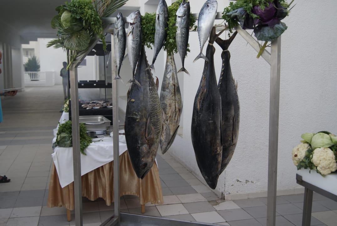 Abendessen aus Meeresfrüchten Hotel El Mouradi Djerba Menzel