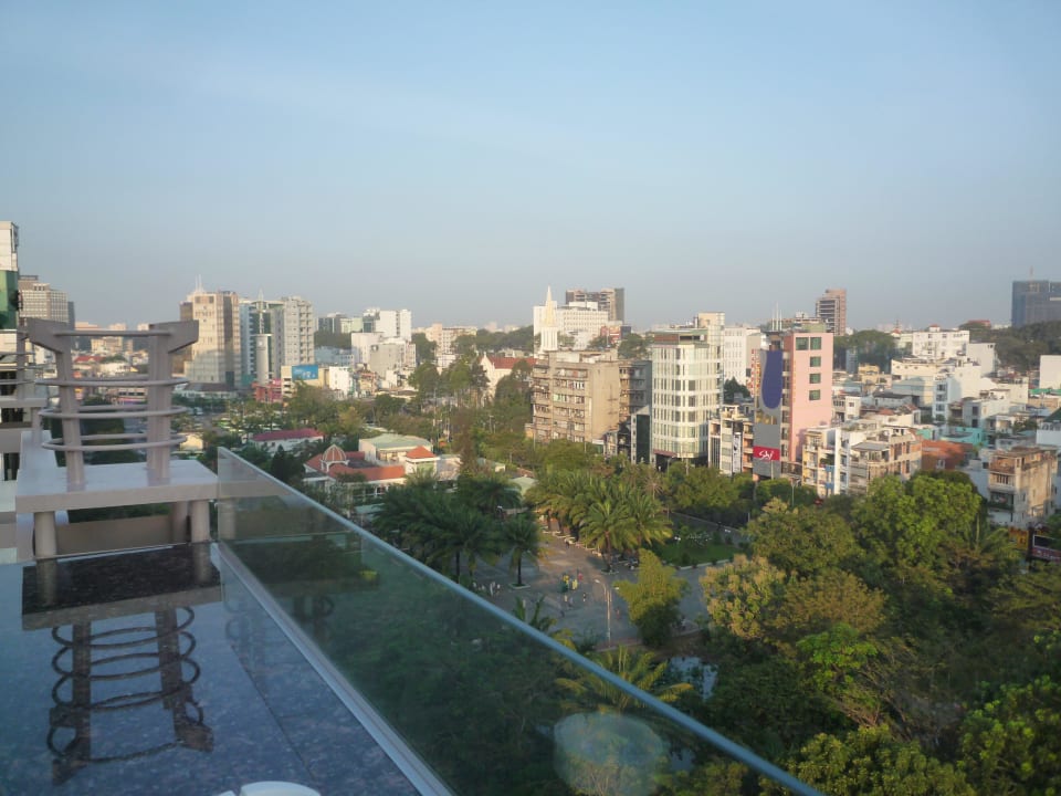 Blick von der Terrasse Hotel Elios