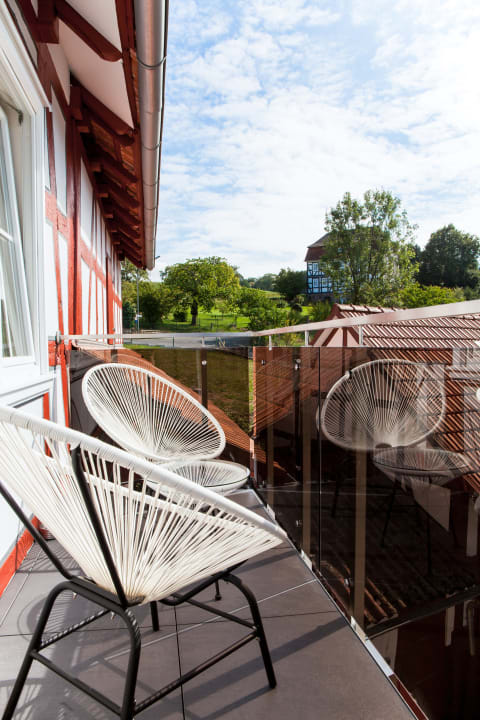 Ausblick Landhaus im Rinnetal: Ferienwohnung Dornröschen