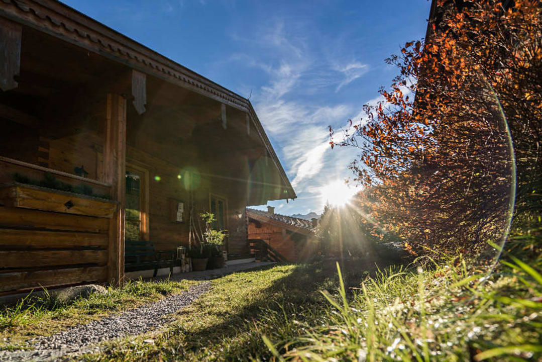 Außenansicht Blockhäuser Bauerndörfl Rindereben