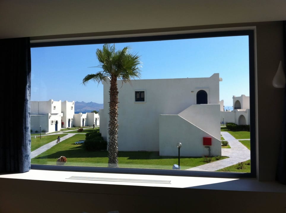 Ausblick aus der Lobby Aeolos Beach Hotel