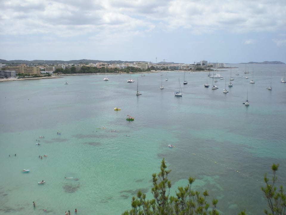 Aus unserem Zimmer im 6.Stock NYX Hotel Ibiza - adults only