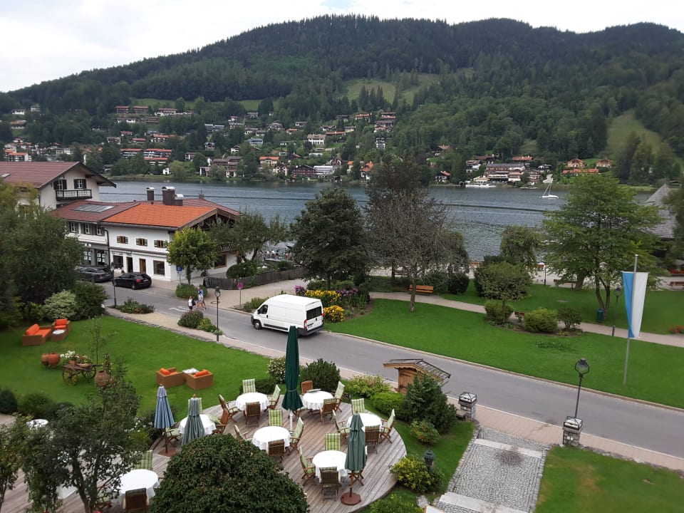 Blick vom Balkon auf den See Gästehaus Maier zum Bitscher