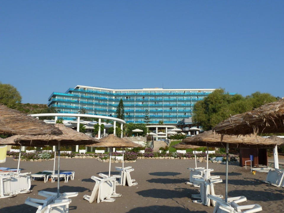 Vom Strand aus fortografiert Hotel Calypso Beach