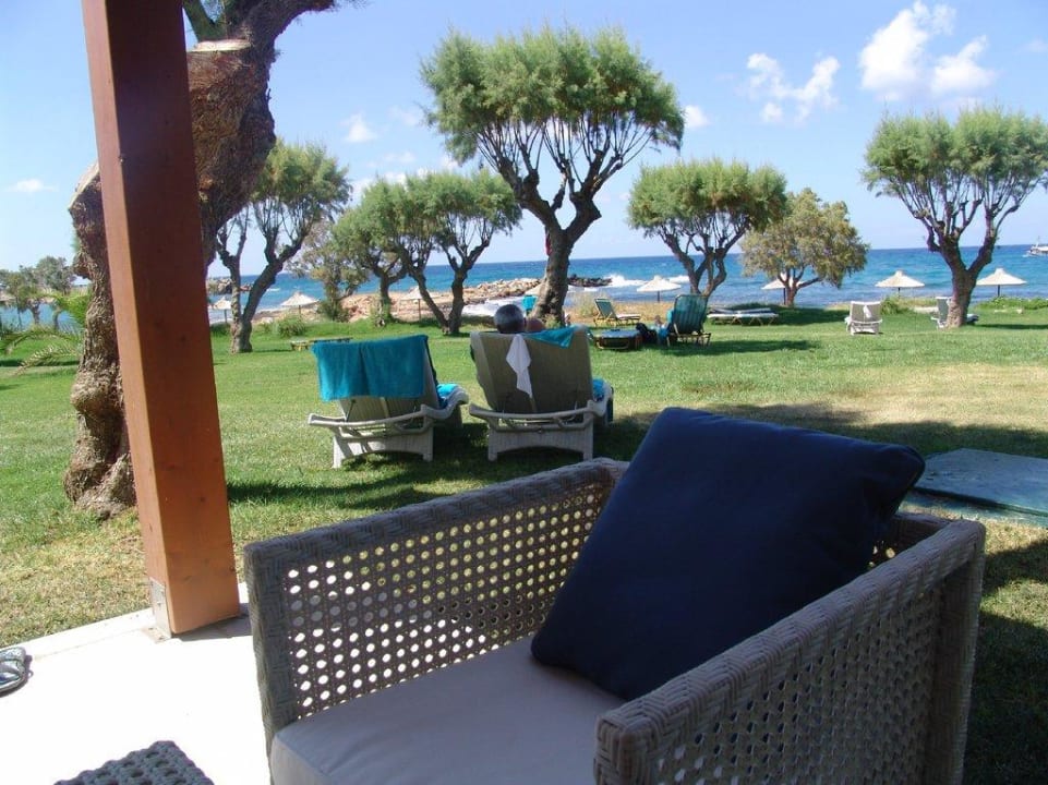 Blick von Seafront-Bungalow Phãea Cretan Malia
