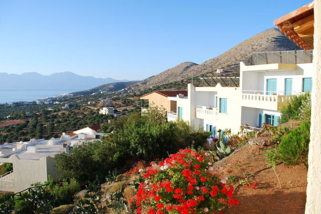 Blick vom Balkon Elounda Residence Resort & Waterpark
