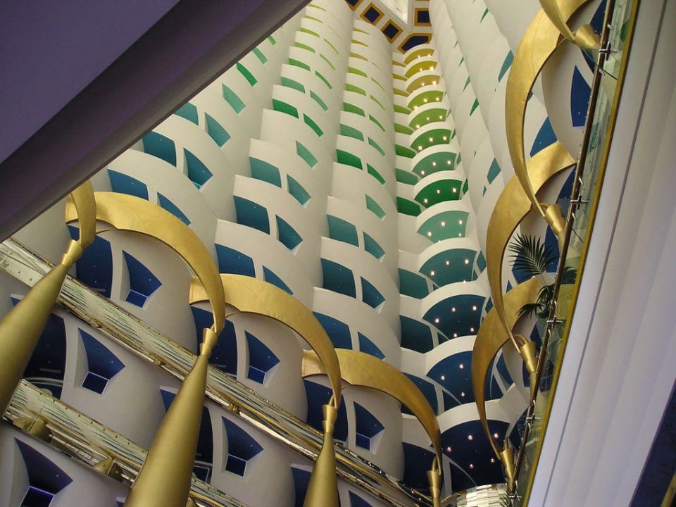 In der Hotelhalle Burj Al Arab