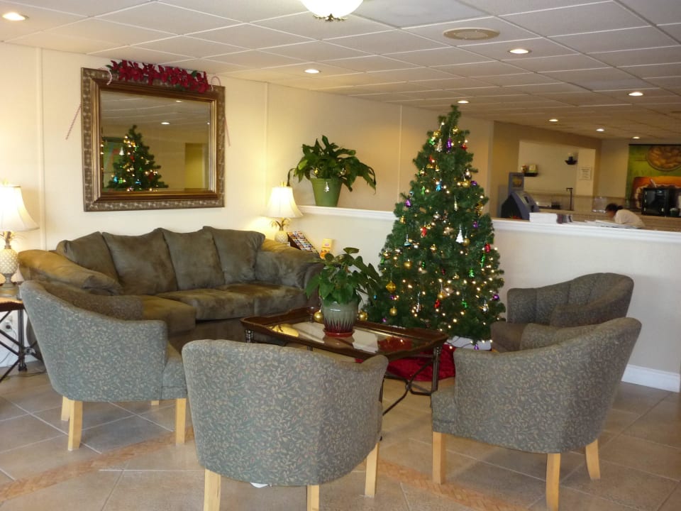 Gemütliche Sitzecke in der Lobby Hotel La Quinta Inn Cocoa Beach