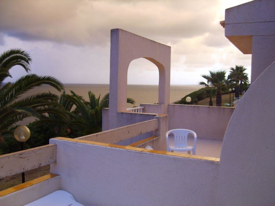 Blick von terrasse aufs meer blau punta reina