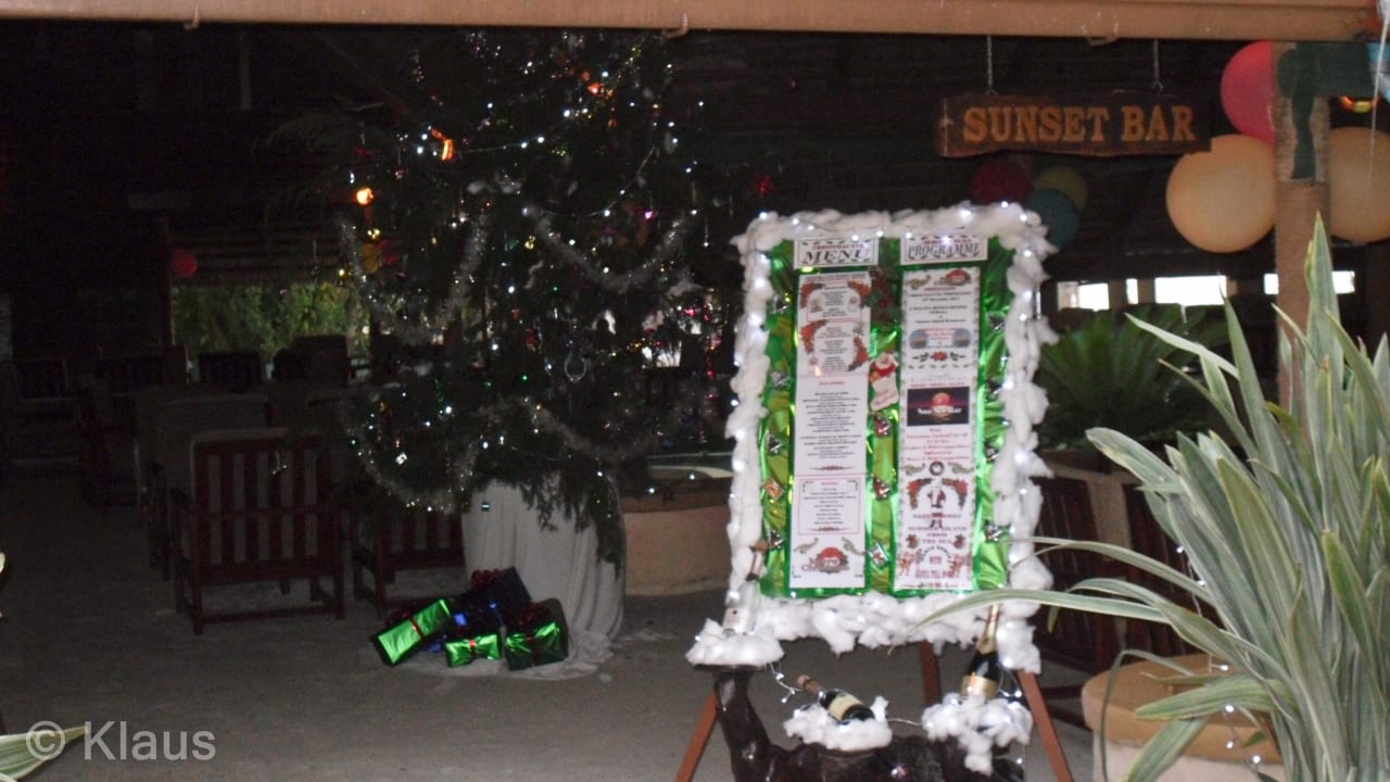 Menu - Heiligabend Summer Island Maldives