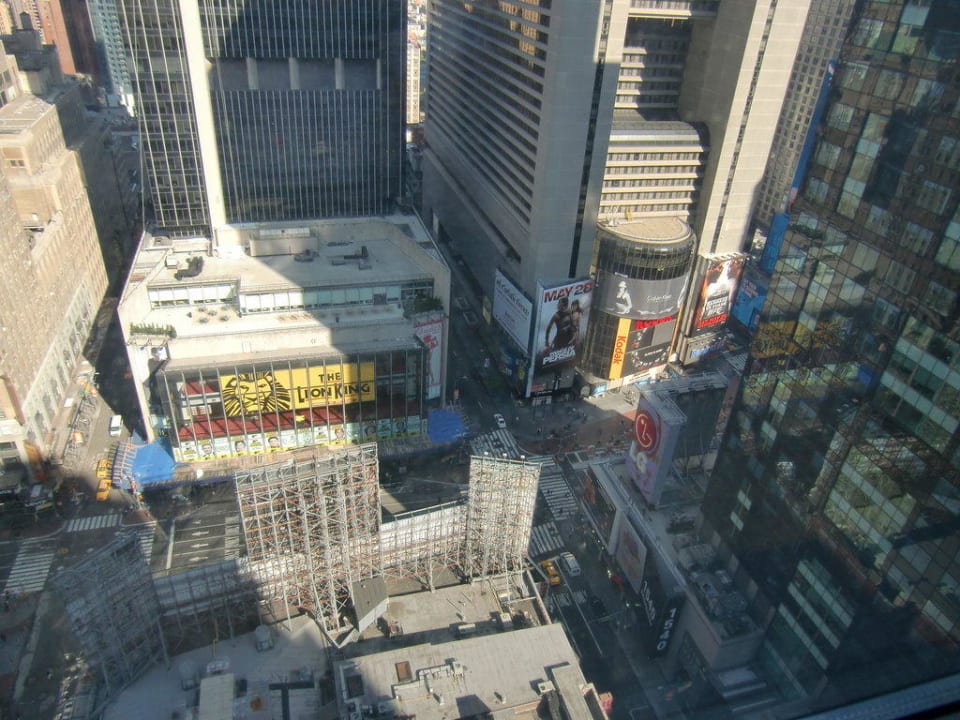 Times Square aus dem 36. Stock gesehen Millennium Broadway Square New York