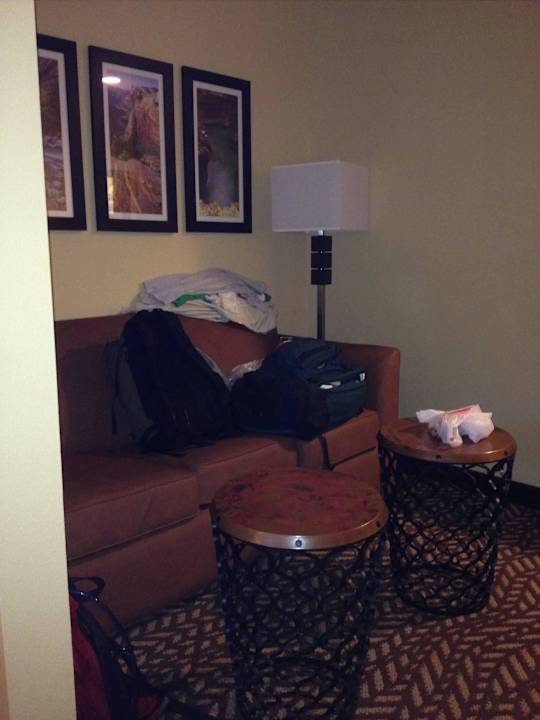 Sitting area of king size room Quality Inn & Suites Montclair