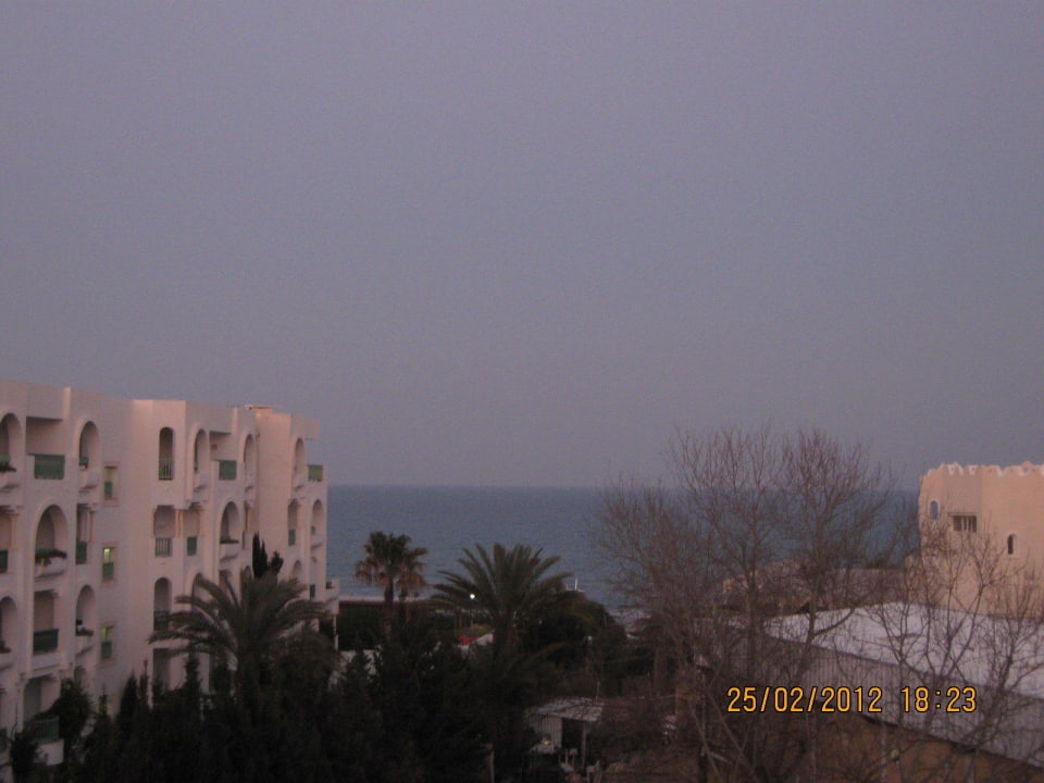 Ausblick vom Zimmer 2401 Mahdia Beach & Aquapark