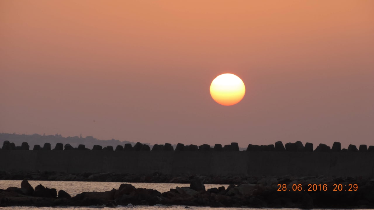 Sonnenuntergang am Hotelstrand allsun Hotel Carolina Mare