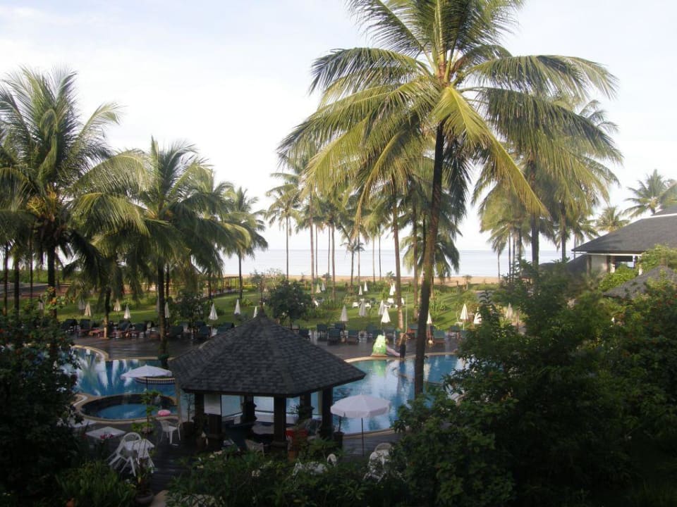 Blick vom Balkon Khaolak Orchid Beach Resort