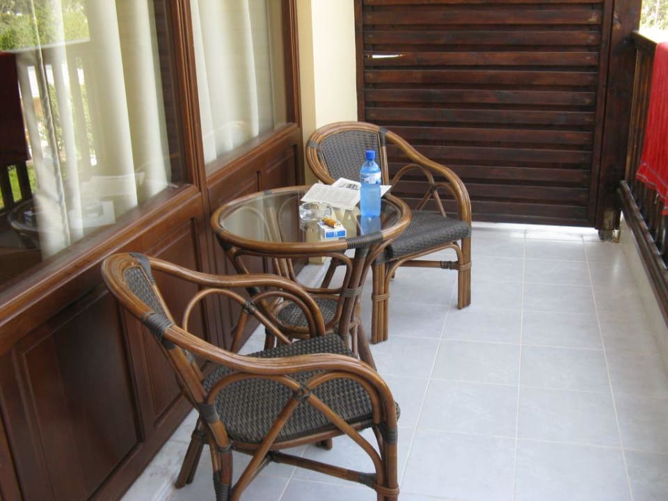 Terrasse unseres Zimmers Hotel Golden Odyssey