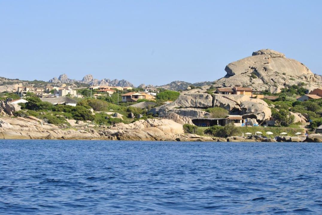 Strand und Hotel vom Meer  Hotel Grand Relais dei Nuraghi