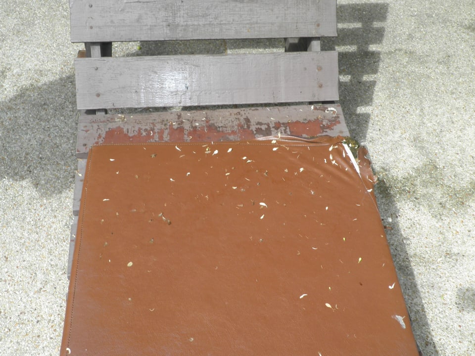 Verschmutzte Liegen Pattaya Garden Resort