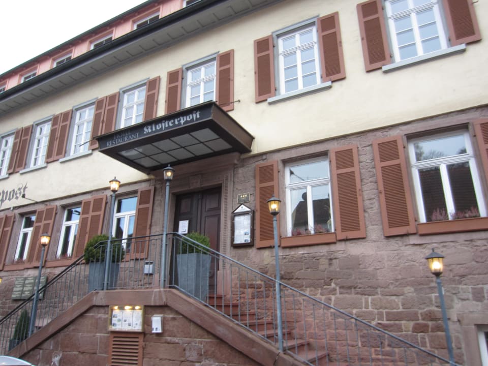 Eingang Restaurant Hotel Klosterpost