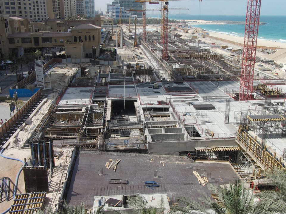 Blick auf die Baustelle Hilton Dubai Jumeirah