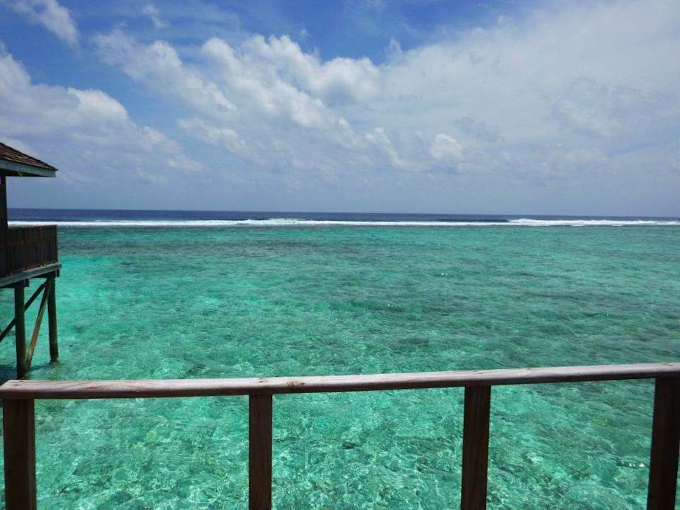 Blick auf das Riff Meeru Maldives Resort Island
