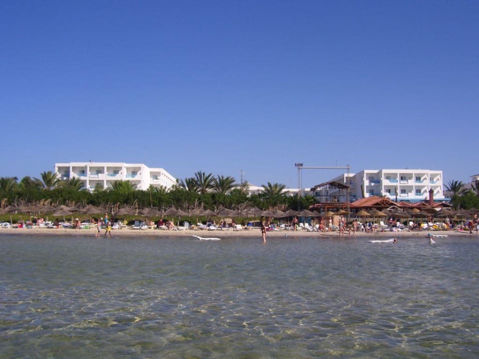 Rosa Beach vom Meer aus Hotel Rosa Beach