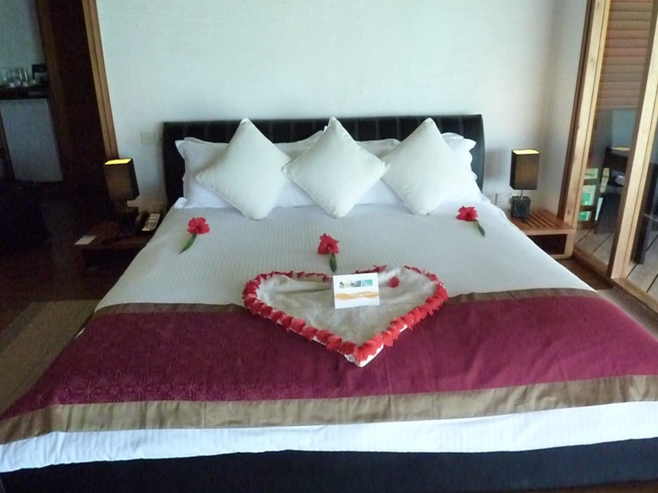 Begrüßung im Zimmer Kuramathi Maldives